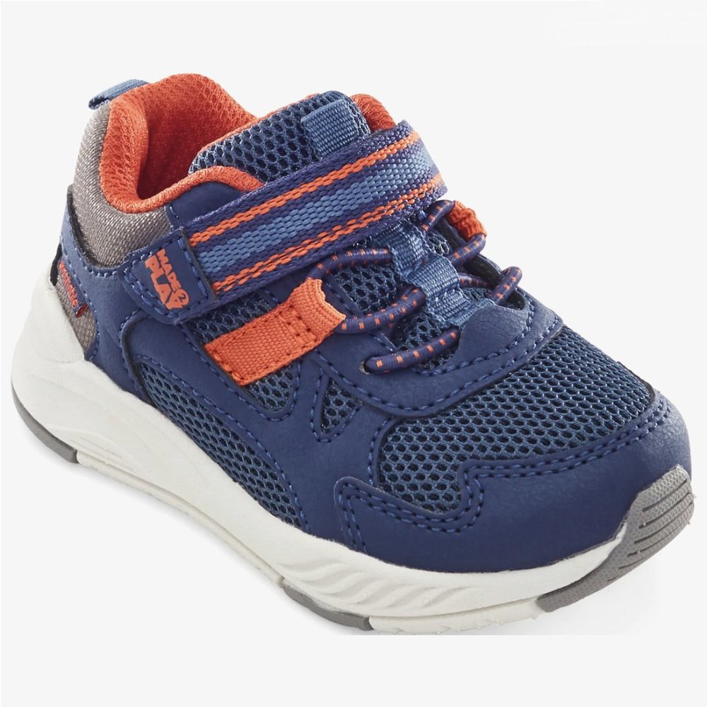 NEW Stride Rite Boys Sizes 5 - 6 (M & W) Player Sneaker M2P Washable, Navy Multi